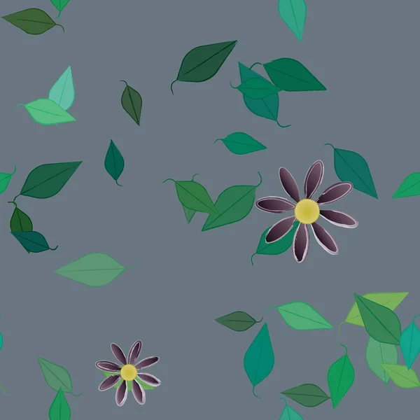 Sommer Blumen Hintergrund Vektor Illustration — Stockvektor