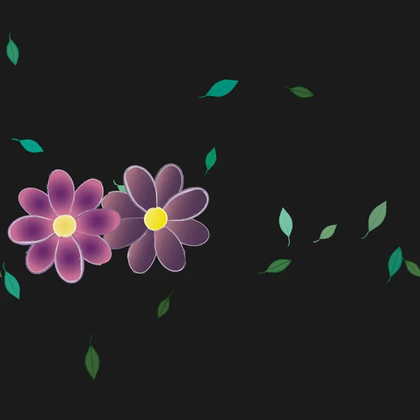 Fleurs Été Fond Illustration Vectorielle — Image vectorielle