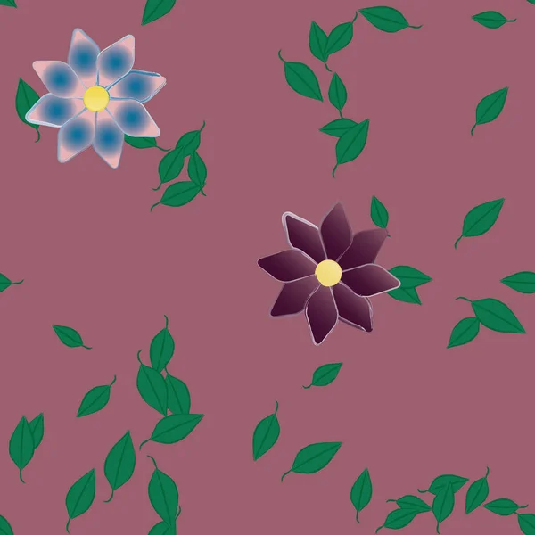 Fleurs Été Fond Illustration Vectorielle — Image vectorielle