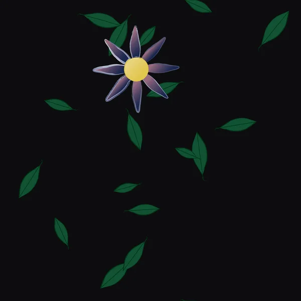 Fleurs Été Fond Illustration Vectorielle — Image vectorielle