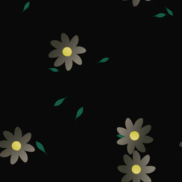 Sommer Blumen Hintergrund Vektor Illustration — Stockvektor