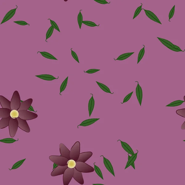 Květiny Vektorové Ilustrace Krásné Botanické Pozadí — Stockový vektor