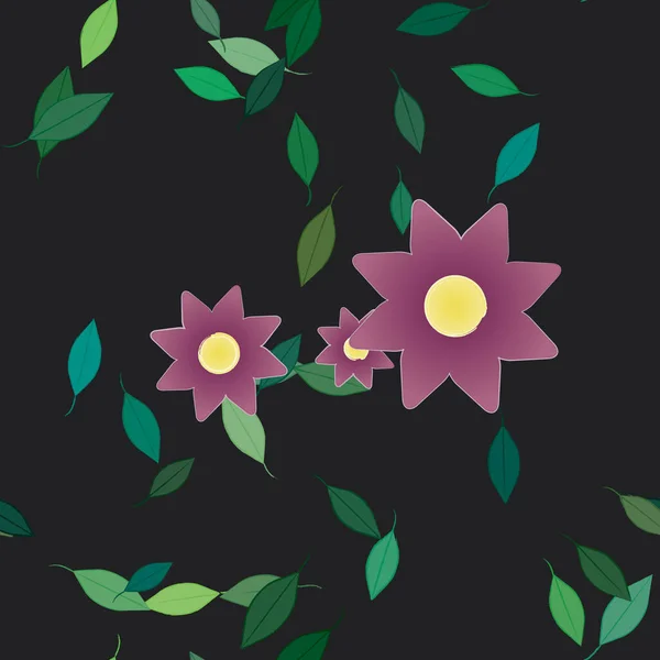 花柄の背景ベクトルイラスト — ストックベクタ