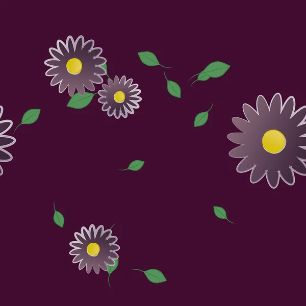 Fleurs Été Fond Illustration Vectorielle — Image vectorielle