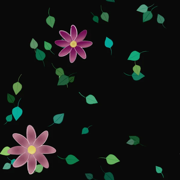 Fleurs Été Fond Illustration Vectorielle — Image vectorielle