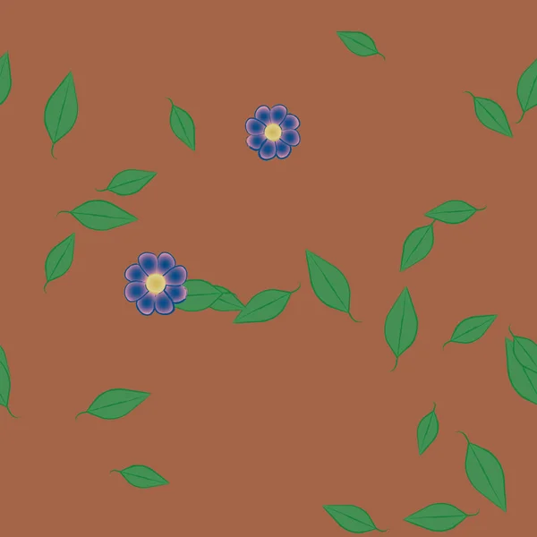 夏の花の背景ベクトルイラスト — ストックベクタ