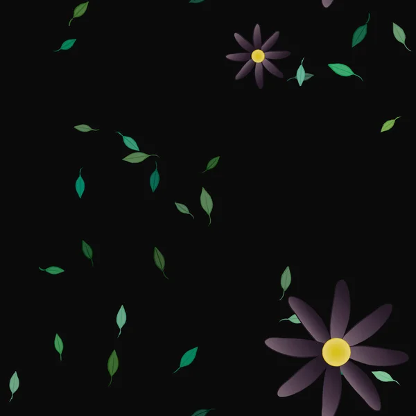 Blüte Floralen Hintergrund Blumen Muster Hintergrund Vektor Illustration — Stockvektor