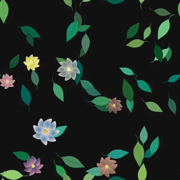 Sommer Blumen Hintergrund Vektor Illustration — Stockvektor