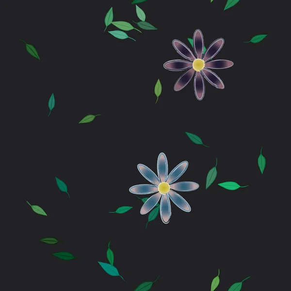 Fleurs Été Fond Illustration Vectorielle — Image vectorielle