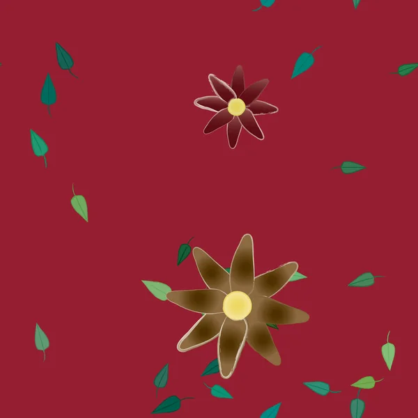 Fleurs Été Fond Illustration Vectorielle — Image vectorielle