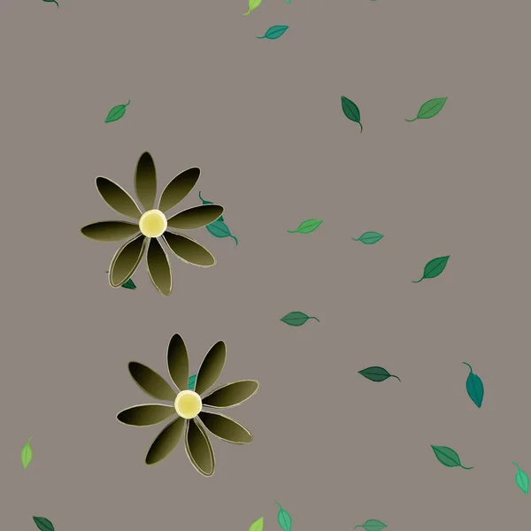 Fleurs Été Fond Illustration Vectorielle — Image vectorielle