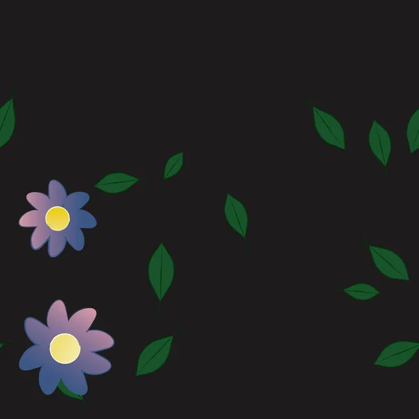 Blumen Muster Hintergrund Vektor Illustration — Stockvektor