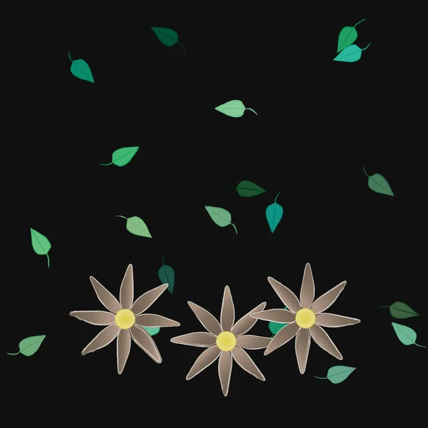 Blomma Blommig Bakgrund Blommor Mönster Bakgrund Vektor Illustration — Stock vektor