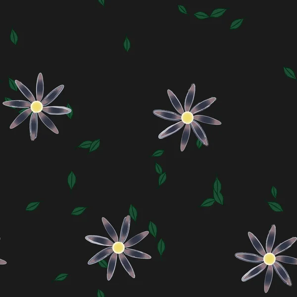 Kolorowe Tło Kwiatowe Wektor Kwiatów Ilustracja — Wektor stockowy