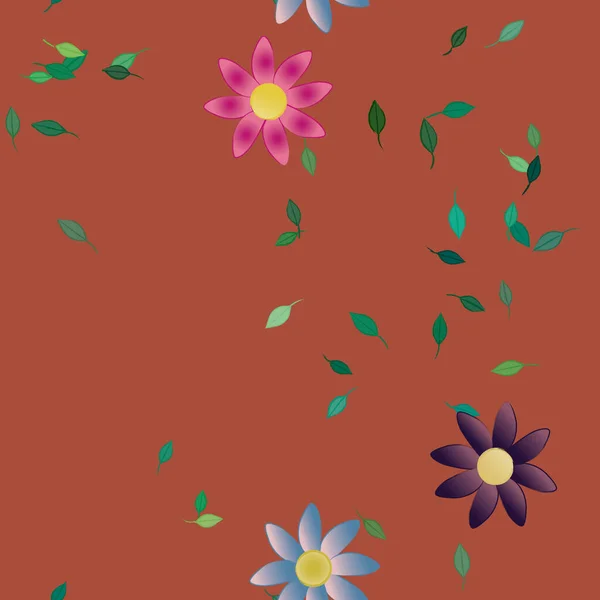 Floral Μοτίβο Φόντο Διανυσματική Απεικόνιση — Διανυσματικό Αρχείο