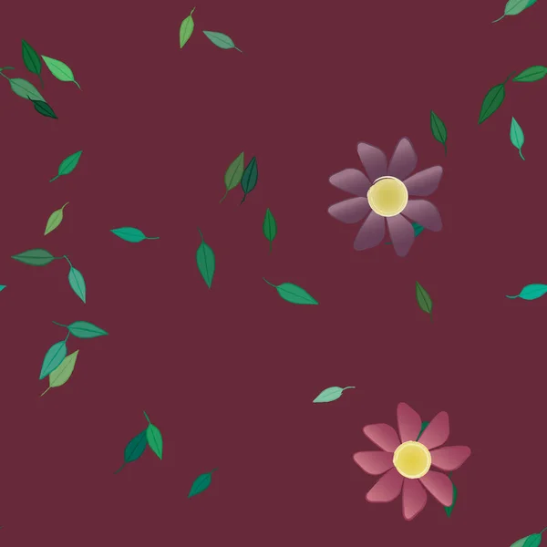 Fleurs Été Fond Illustration Vectorielle — Image vectorielle