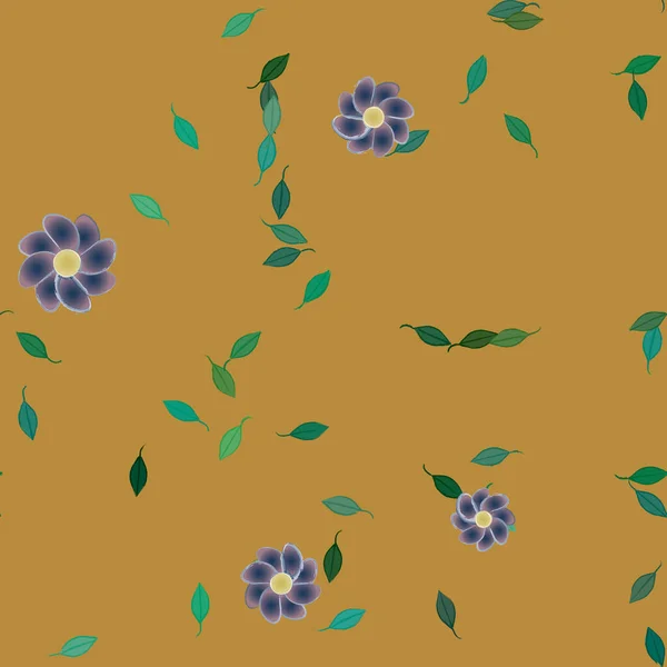 Fleurs Fleur Papier Peint Illustration Vectorielle — Image vectorielle