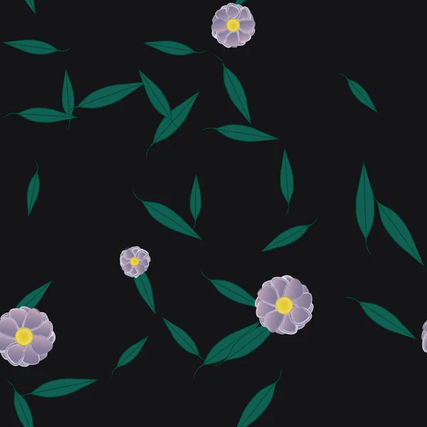 Fleurs Été Fond Illustration Vectorielle — Image vectorielle