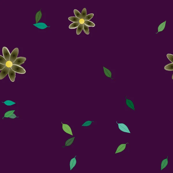 Fleurs Été Fond Illustration Vectorielle — Image vectorielle