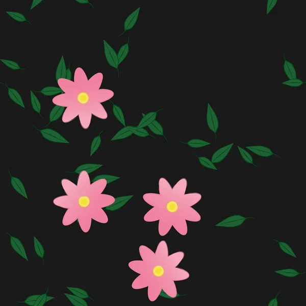 Kwiaty Kwiat Tapety Wektor Ilustracja Piękne Tło Botaniczne — Wektor stockowy