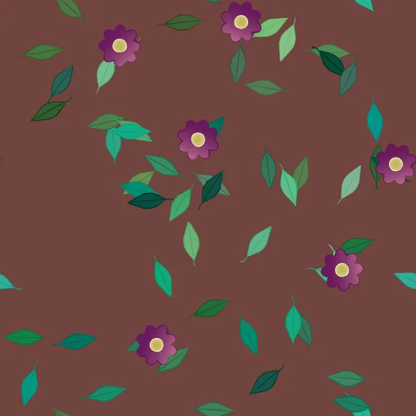 Fundo Padrão Floral Ilustração Vetorial — Vetor de Stock