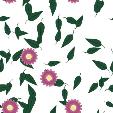 Çiçek arkaplanı, çiçek vektör illüstrasyonu