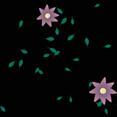 yaz çiçekleri arka plan, vektör illüstrasyonu