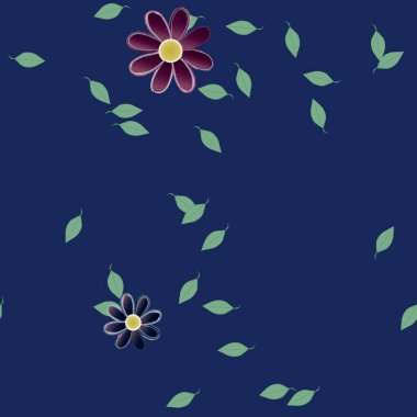 yaz çiçekleri arka plan, vektör illüstrasyonu