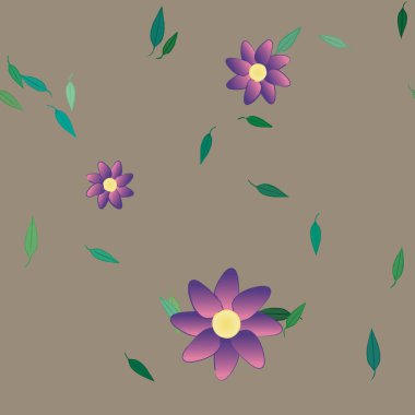 Çiçek arkaplanı, çiçek vektör illüstrasyonu