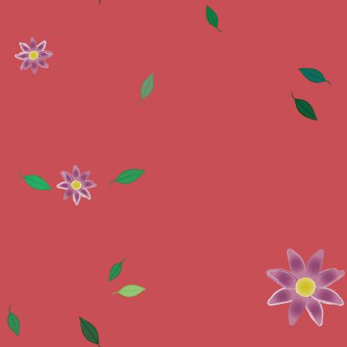 yaz çiçekleri arka plan, vektör illüstrasyonu