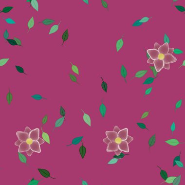 yaz çiçekleri arka plan, vektör illüstrasyonu