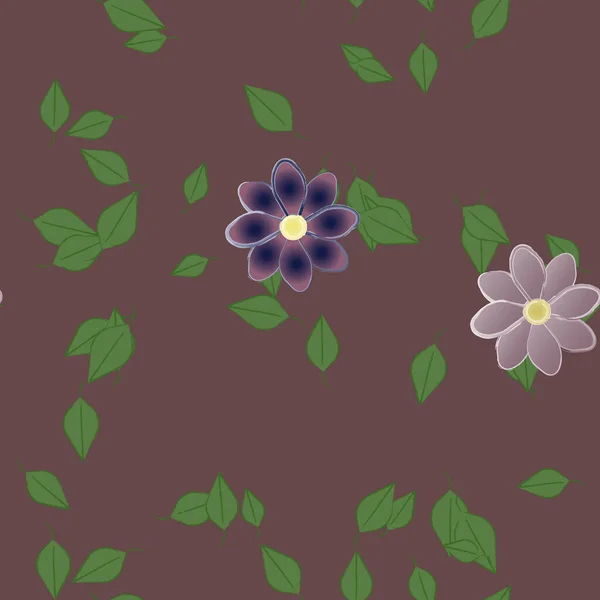 Nahtloser Floraler Hintergrund Blumenmuster Hintergrund Vektorillustration — Stockvektor