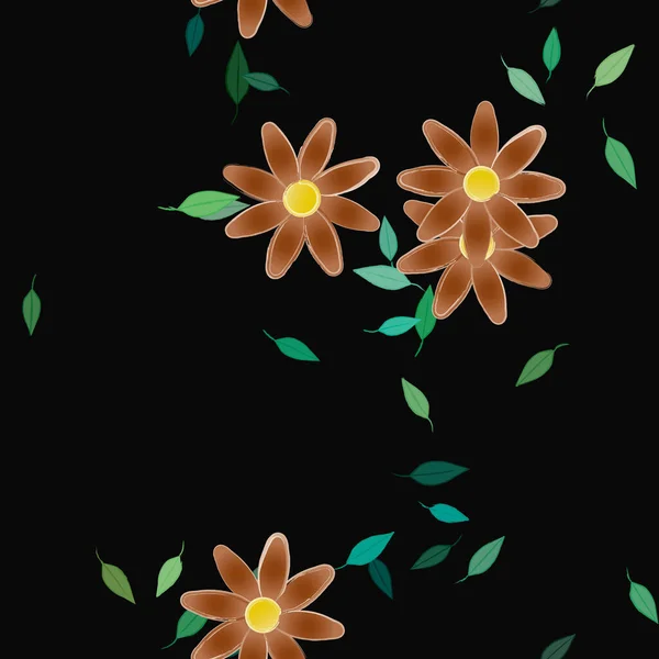 Fleurs Été Fond Illustration Vectorielle — Image vectorielle