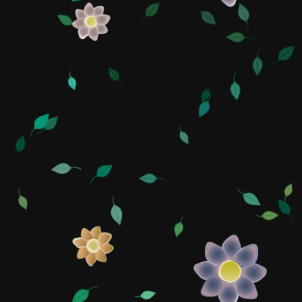 Fleurs Été Fond Illustration Vectorielle — Image vectorielle