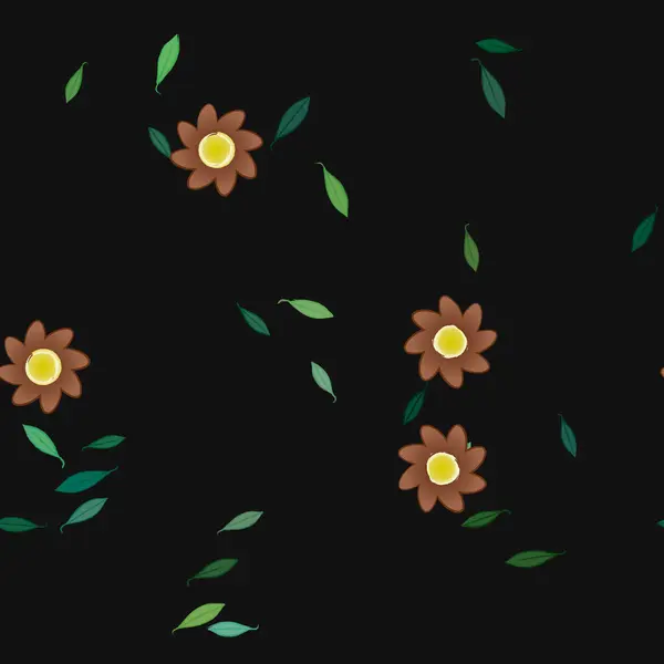 Fond Ornement Floral Illustration Vectorielle Fleurs — Image vectorielle