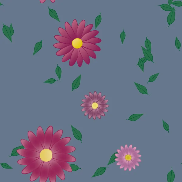 Fond Floral Sans Couture Fond Motif Fleurs Illustration Vectorielle — Image vectorielle