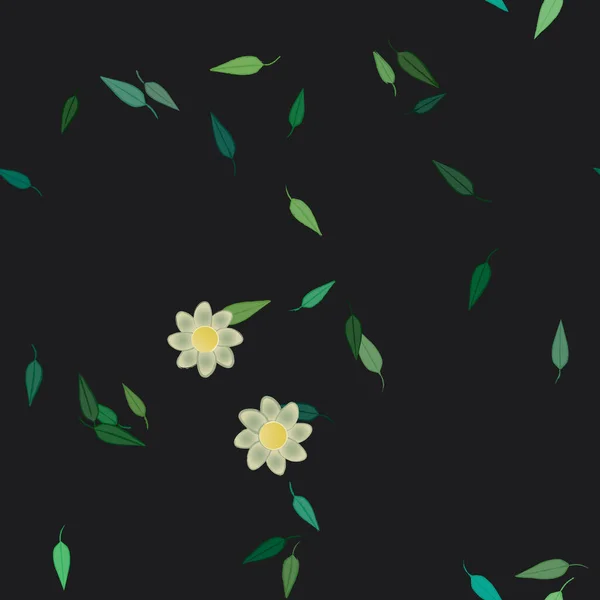 Fleurs Été Fond Illustration Vectorielle — Image vectorielle