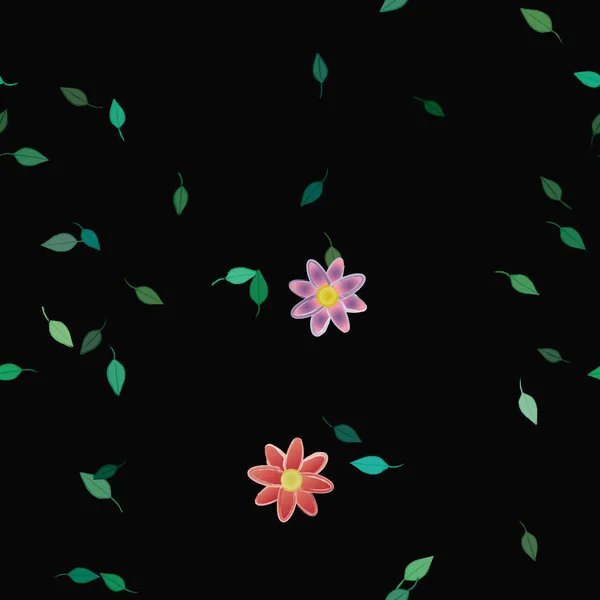 Fleurs Été Fond Illustration Vectorielle — Image vectorielle