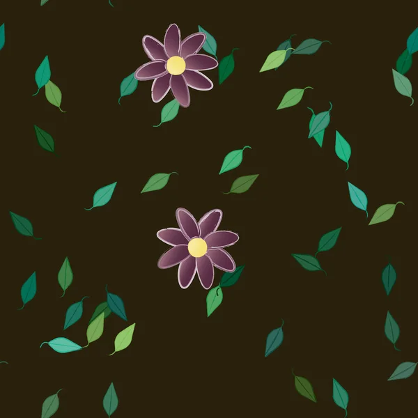 Fleurs Été Fond Illustration Vectorielle — Image vectorielle