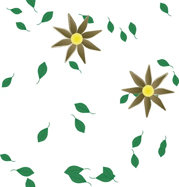 Fleurs Été Fond Illustration Vectorielle — Image vectorielle