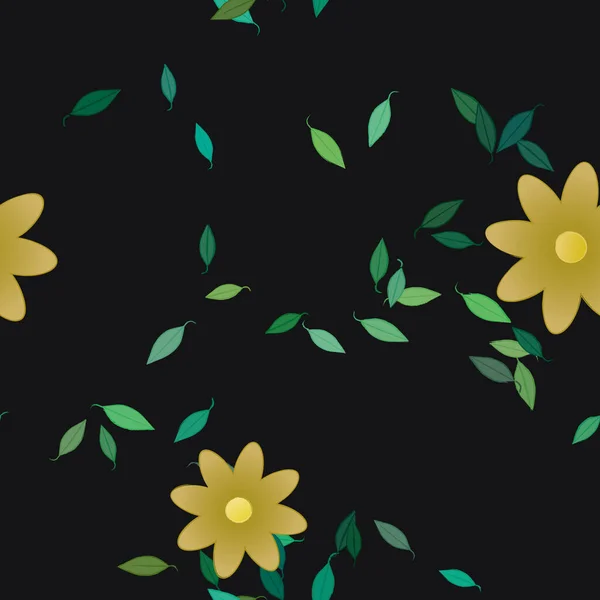 Fundo Floral Flor Fundo Padrão Flores Ilustração Vetorial — Vetor de Stock