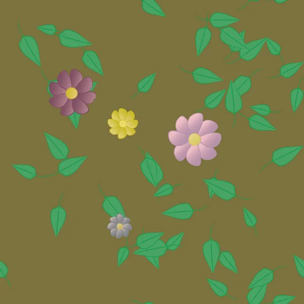 Фон Літніх Квітів Векторні Ілюстрації — стоковий вектор