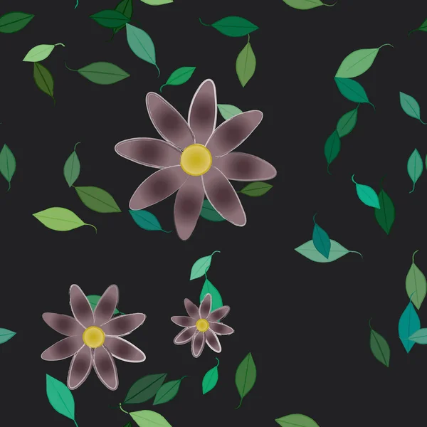 Sommer Blumen Hintergrund Vektor Illustration — Stockvektor