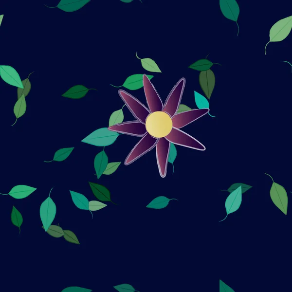 Fleurs Motif Fond Illustration Vectorielle — Image vectorielle