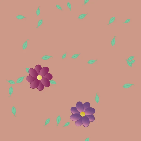 Fleurs Été Fond Illustration Vectorielle — Image vectorielle