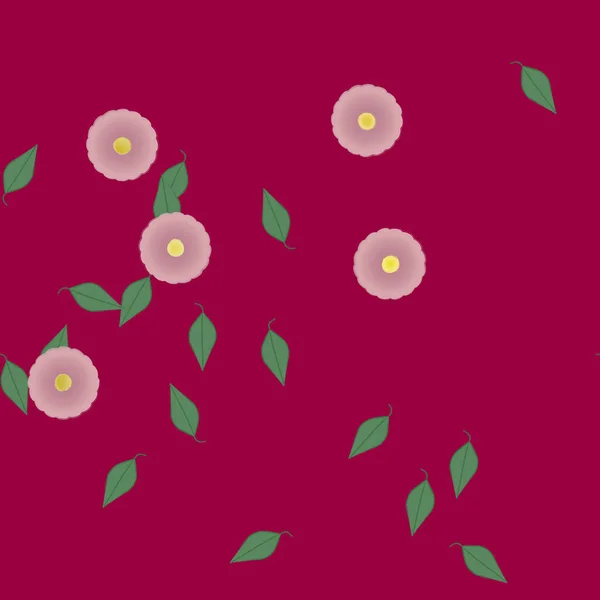 Flowers Pattern Background Vector Illustration — Stock Vector