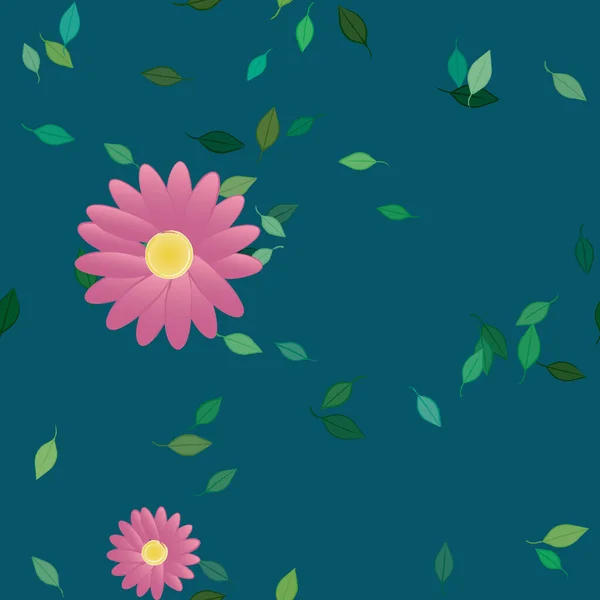 Flor Fondo Floral Flores Patrón Fondo Vector Ilustración — Vector de stock