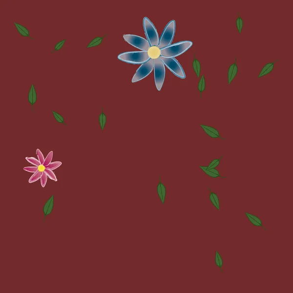 葉植物の背景や花のベクターイラスト — ストックベクタ