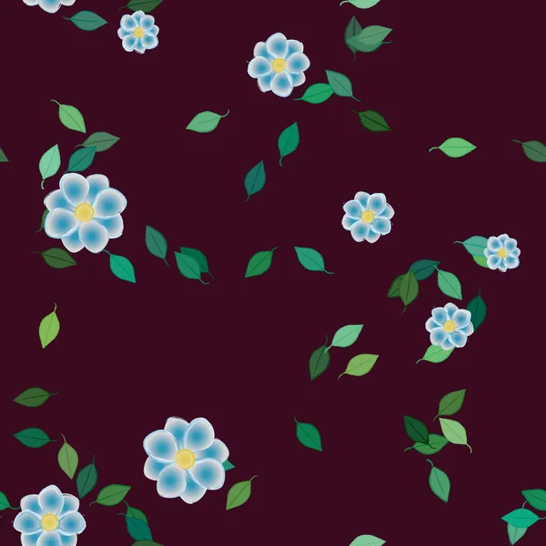 Fleurs Été Fond Illustration Vectorielle — Image vectorielle