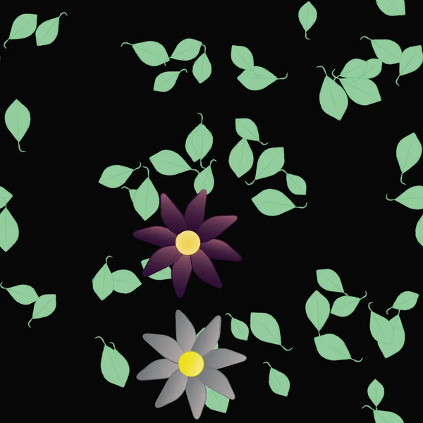 Nahtloser Floraler Hintergrund Blumenmuster Hintergrund Vektorillustration — Stockvektor